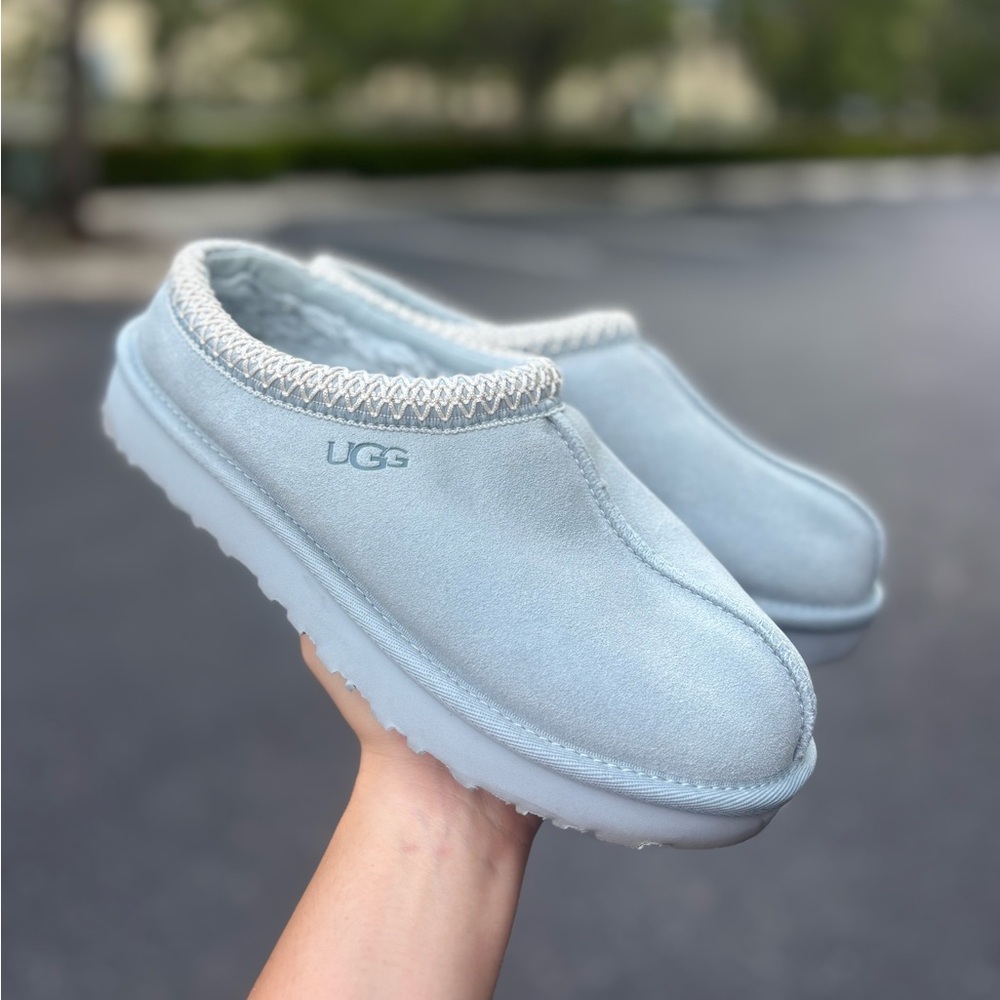 UGG baby blue Tasman slippers